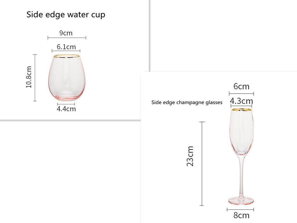 Crystal Glass Champagne Cup Household Set