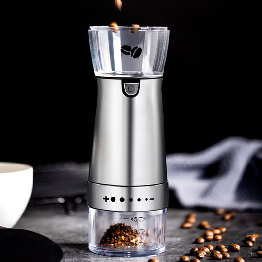 Electric Coffee Grinder Stainless Steel Adjustable Hand Grinder Coffee Machine