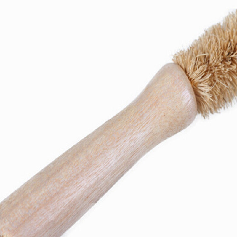 Natural coconut palm cup brush