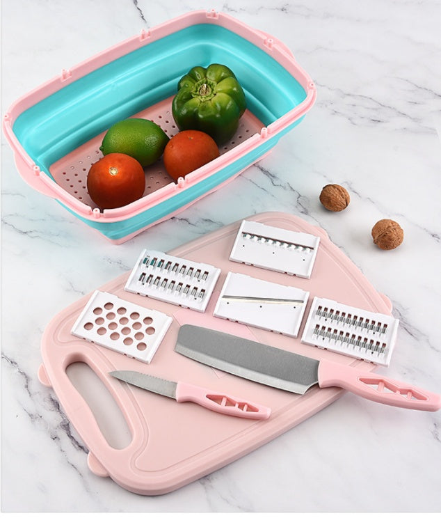 Multifunctional Kitchen Folding Cutting Board Set