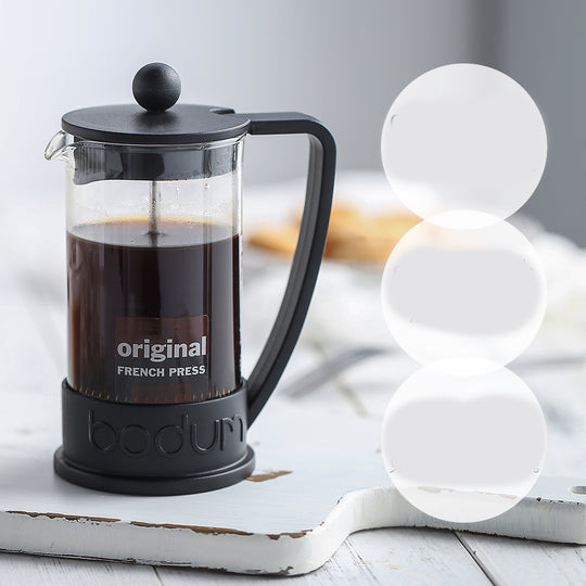 French press pot coffee cup