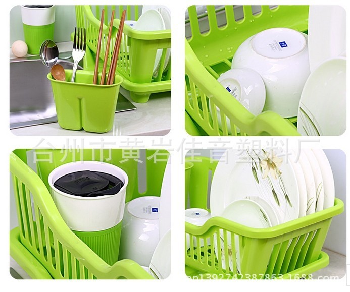 Kitchen shelf storage  plastic dishes  racks  factory outlets