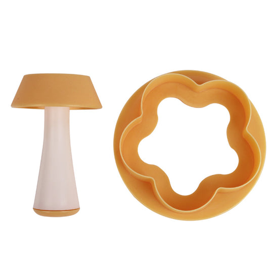 Plastic Pastry Tamper Tart Shell Molds Cake Cutter Flower Round Dough Cookie Cutter Set