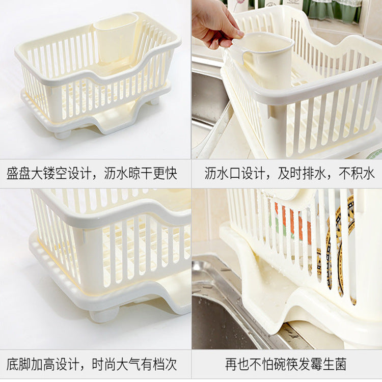 Kitchen shelf storage  plastic dishes  racks  factory outlets