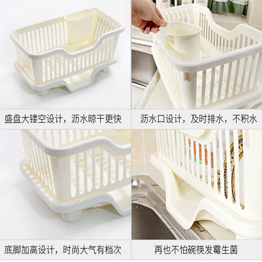 Kitchen shelf storage  plastic dishes  racks  factory outlets