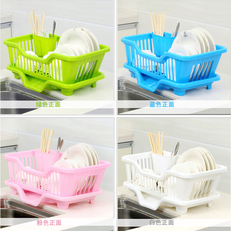 Kitchen shelf storage  plastic dishes  racks  factory outlets