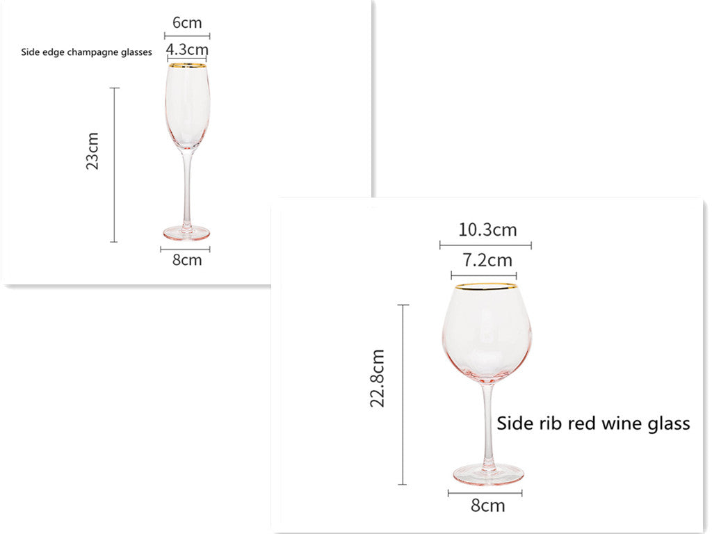 Crystal Glass Champagne Cup Household Set