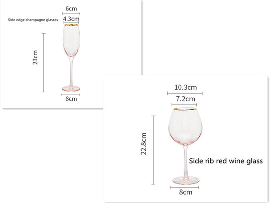 Crystal Glass Champagne Cup Household Set