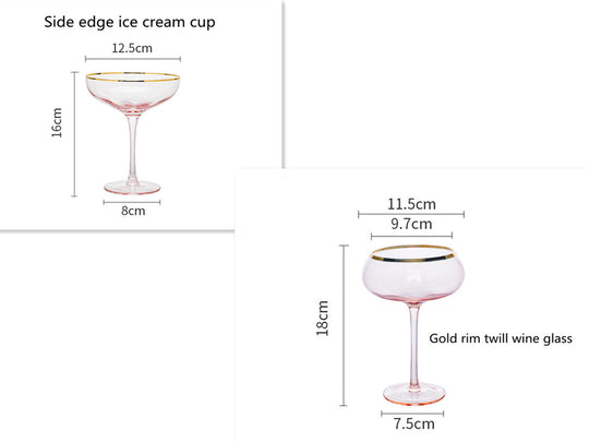 Crystal Glass Champagne Cup Household Set