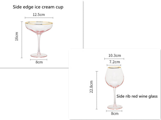 Crystal Glass Champagne Cup Household Set