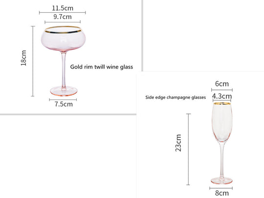 Crystal Glass Champagne Cup Household Set