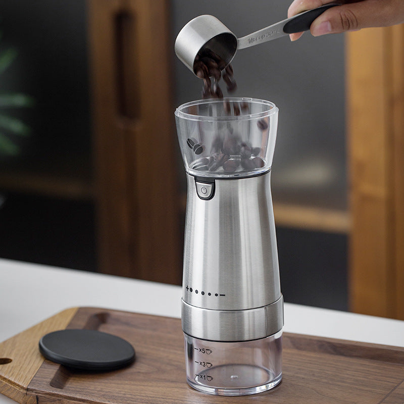 Electric Coffee Grinder Stainless Steel Adjustable Hand Grinder Coffee Machine